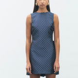 Polka Dot Satin Jacquard