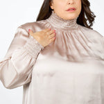 PLEATED TOP plus-size - AMOUR781