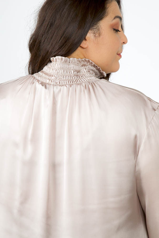 PLEATED TOP plus-size - AMOUR781