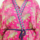 BAGHEERA ECO SATIN ROBE plus-size - AMOUR781