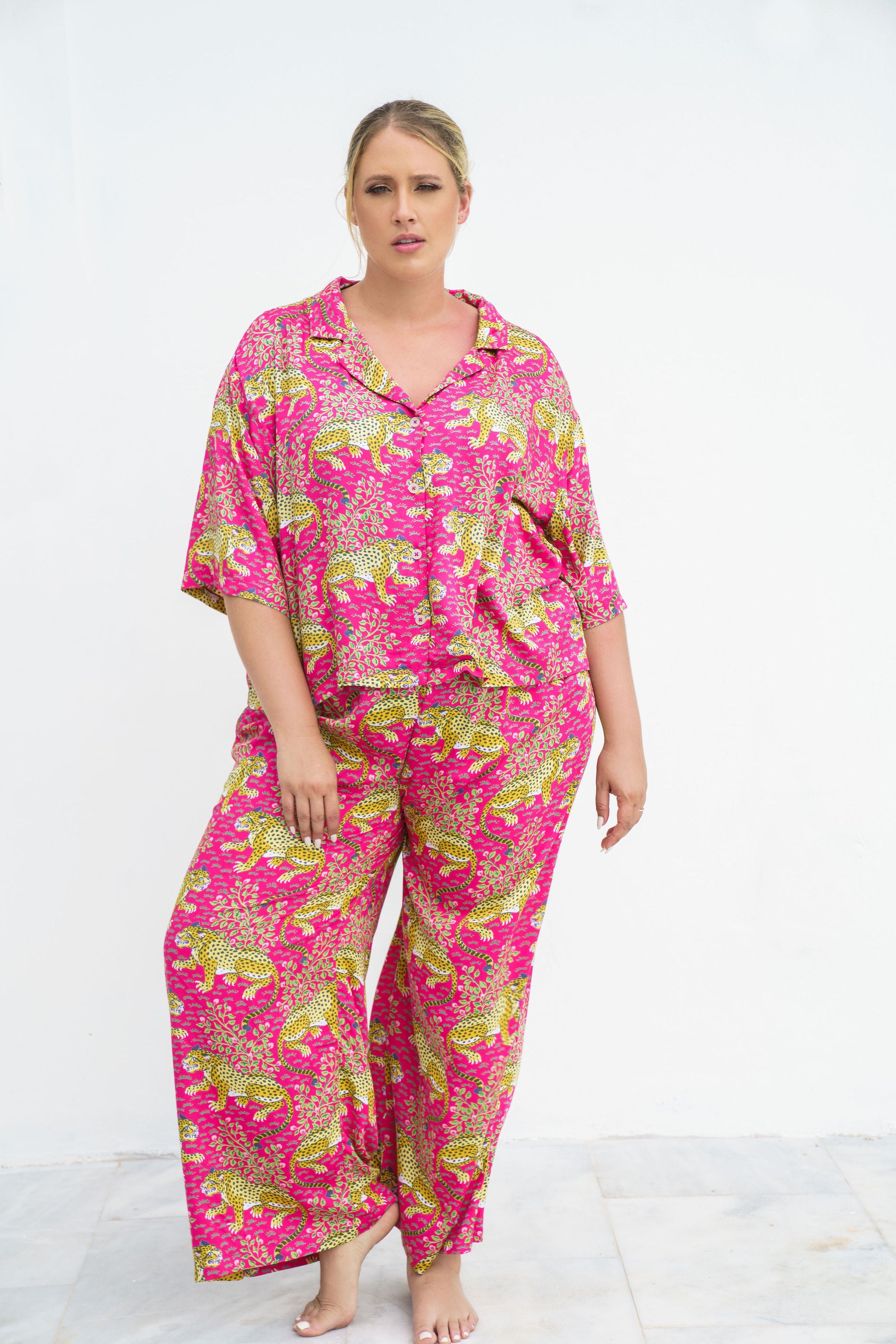 BAGHEERA LONG PJ SET plus-size - AMOUR781