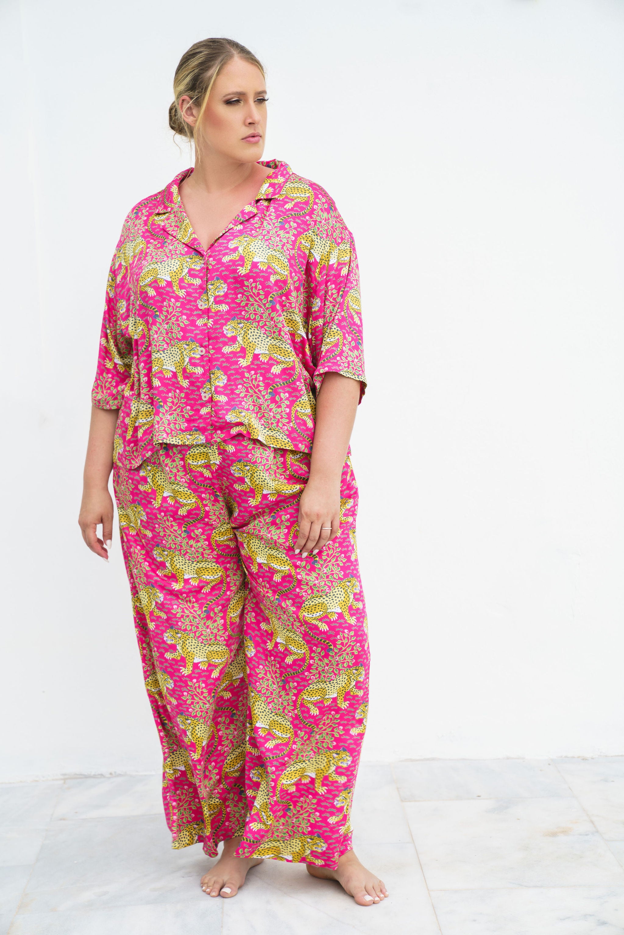 BAGHEERA LONG PJ SET plus-size - AMOUR781