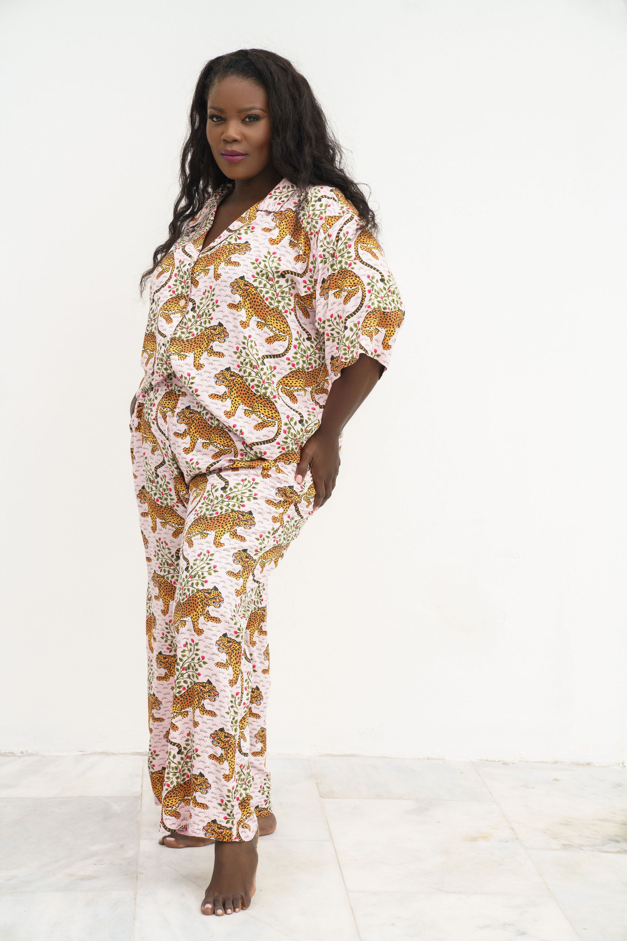 BAGHEERA LONG PJ SET plus-size - AMOUR781