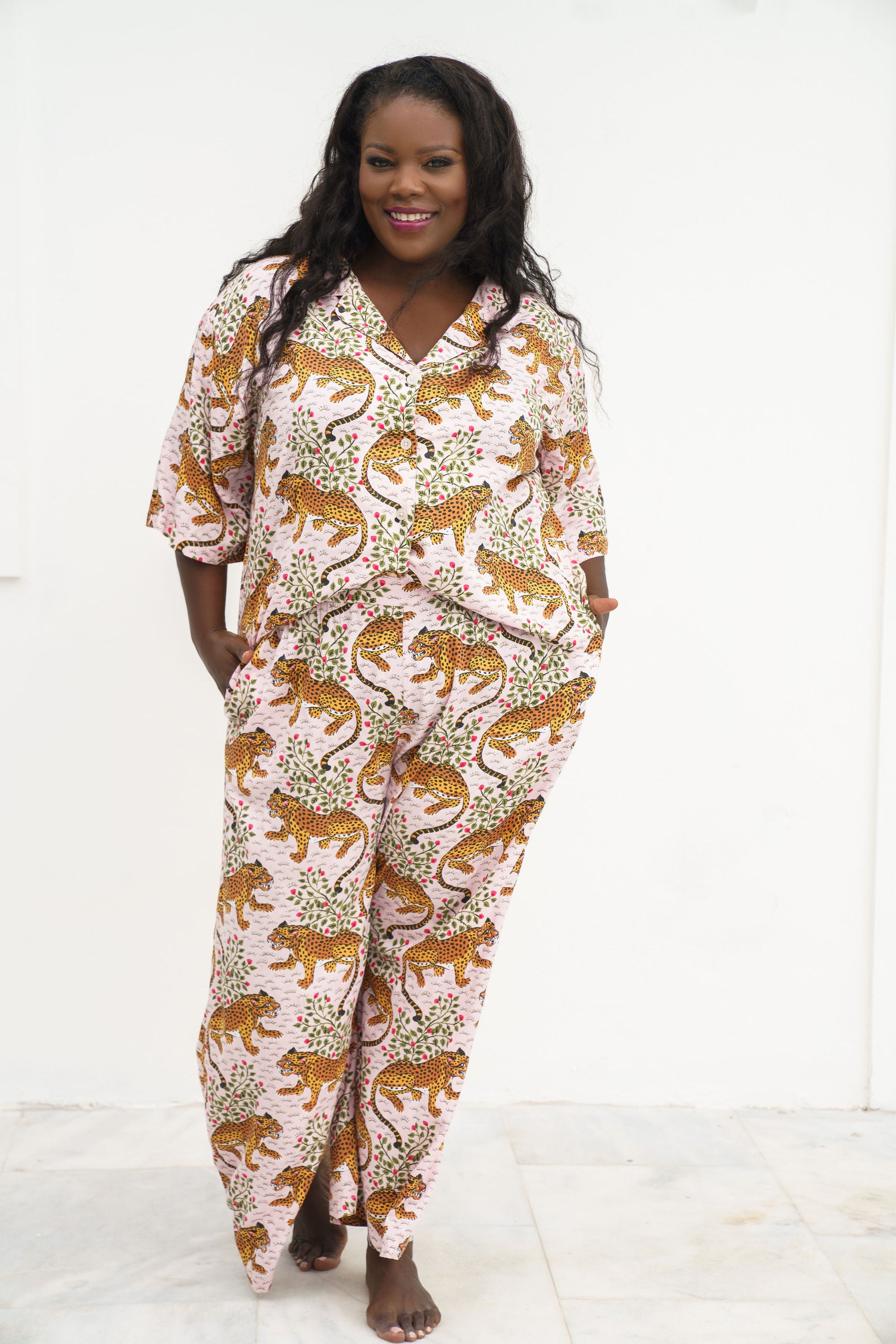 BAGHEERA LONG PJ SET plus-size - AMOUR781