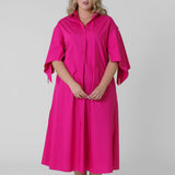 BOW SLEEVE MAXI DRESS plus-size - AMOUR781