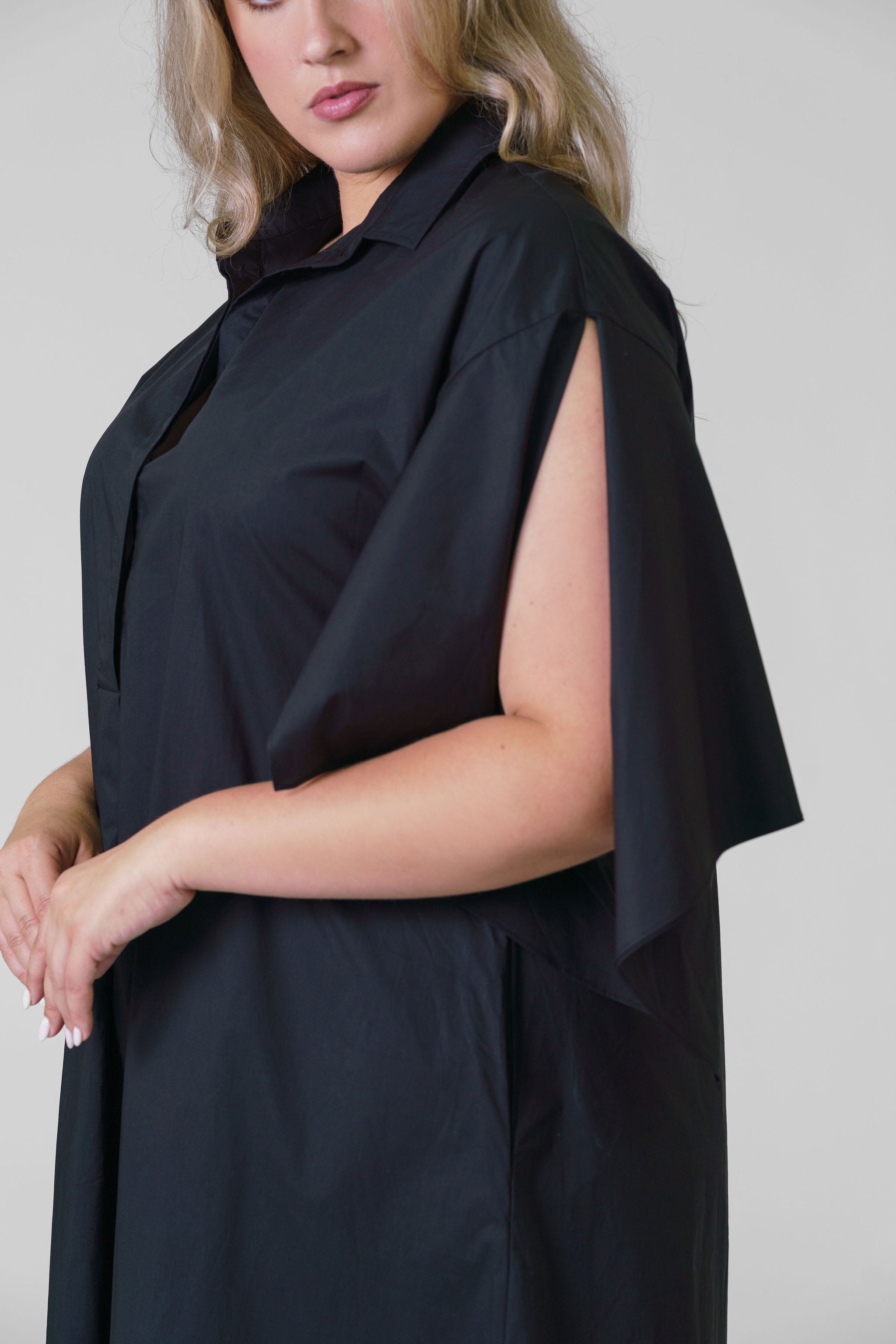 BOW SLEEVE MAXI DRESS plus-size - AMOUR781