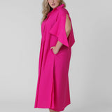 BOW SLEEVE MAXI DRESS plus-size - AMOUR781