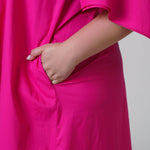 BOW SLEEVE MAXI DRESS plus-size - AMOUR781