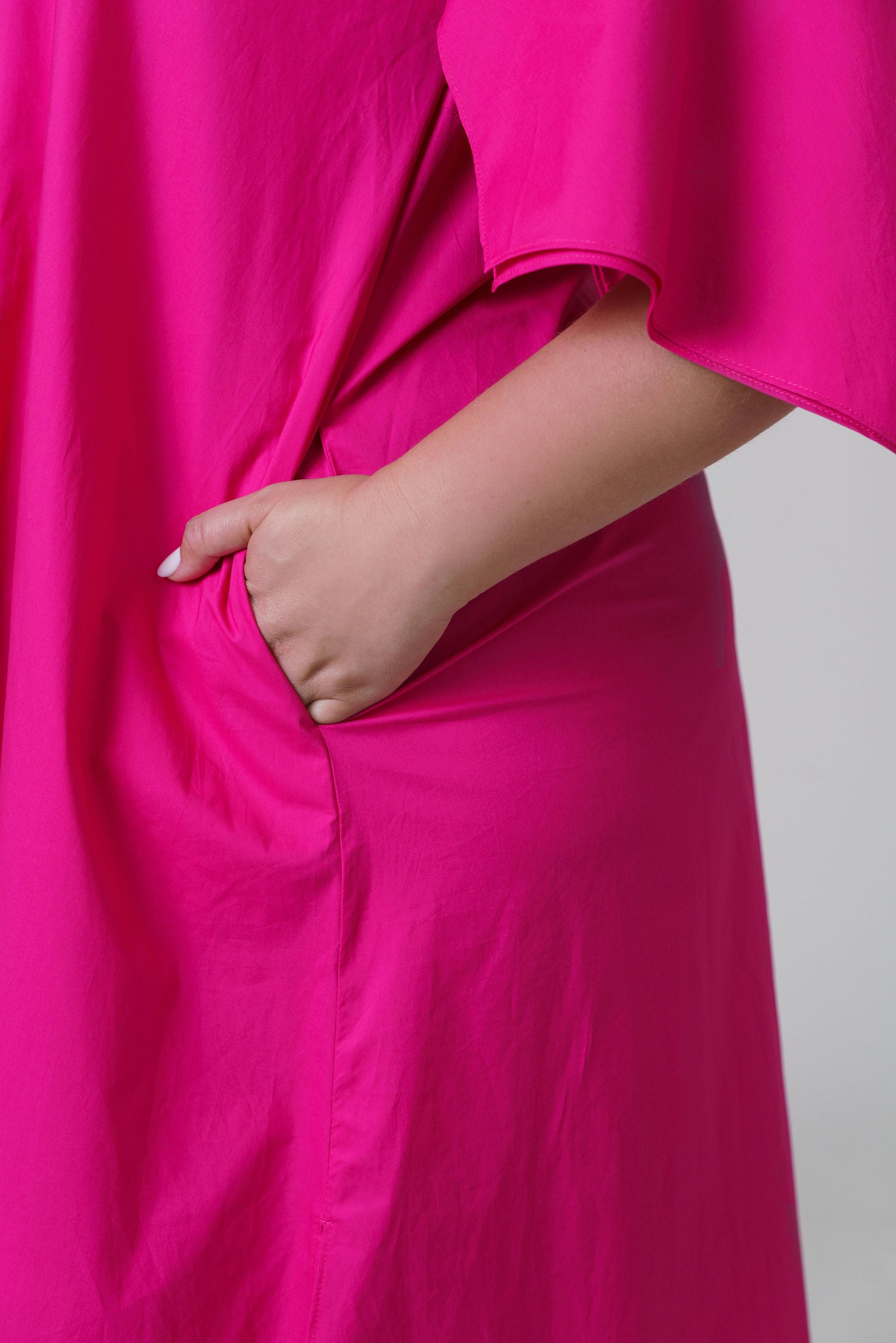 BOW SLEEVE MAXI DRESS plus-size - AMOUR781