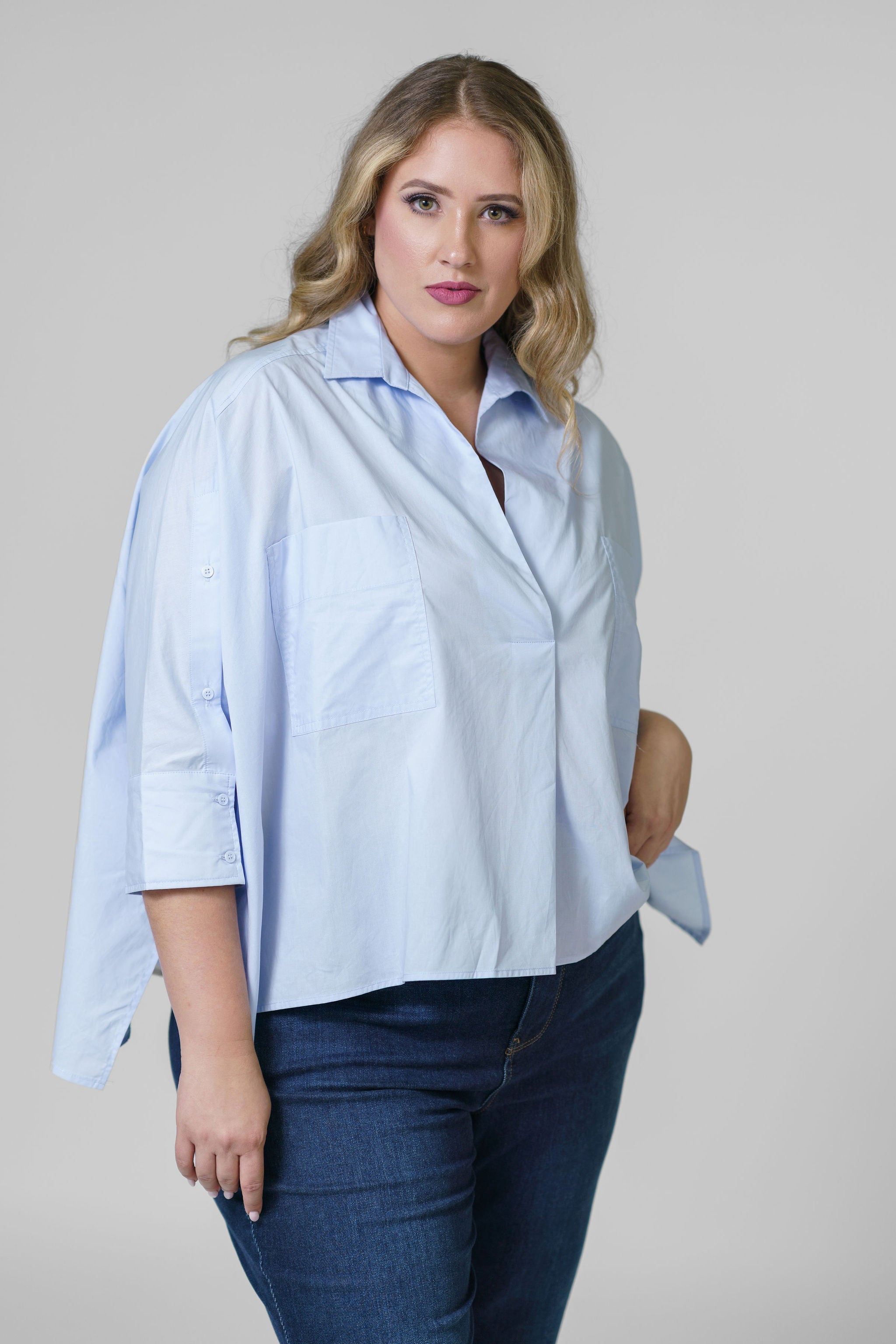CAMISA CUT OUT plus-size - AMOUR781