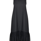 PINSTRIPE SHIFT DRESS WITH LACE HEM plus-size - AMOUR781