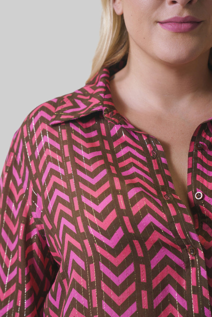 IKAT BUTTON DOWN - AMOUR781