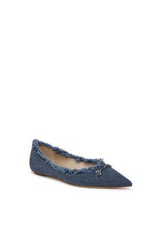 NORI FRAYED DENIM FLAT plus-size - AMOUR781