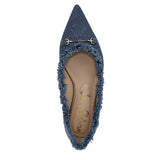 NORI FRAYED DENIM FLAT plus-size - AMOUR781