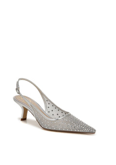 BIANKA MESH SLINGBACK HEEL plus-size - AMOUR781