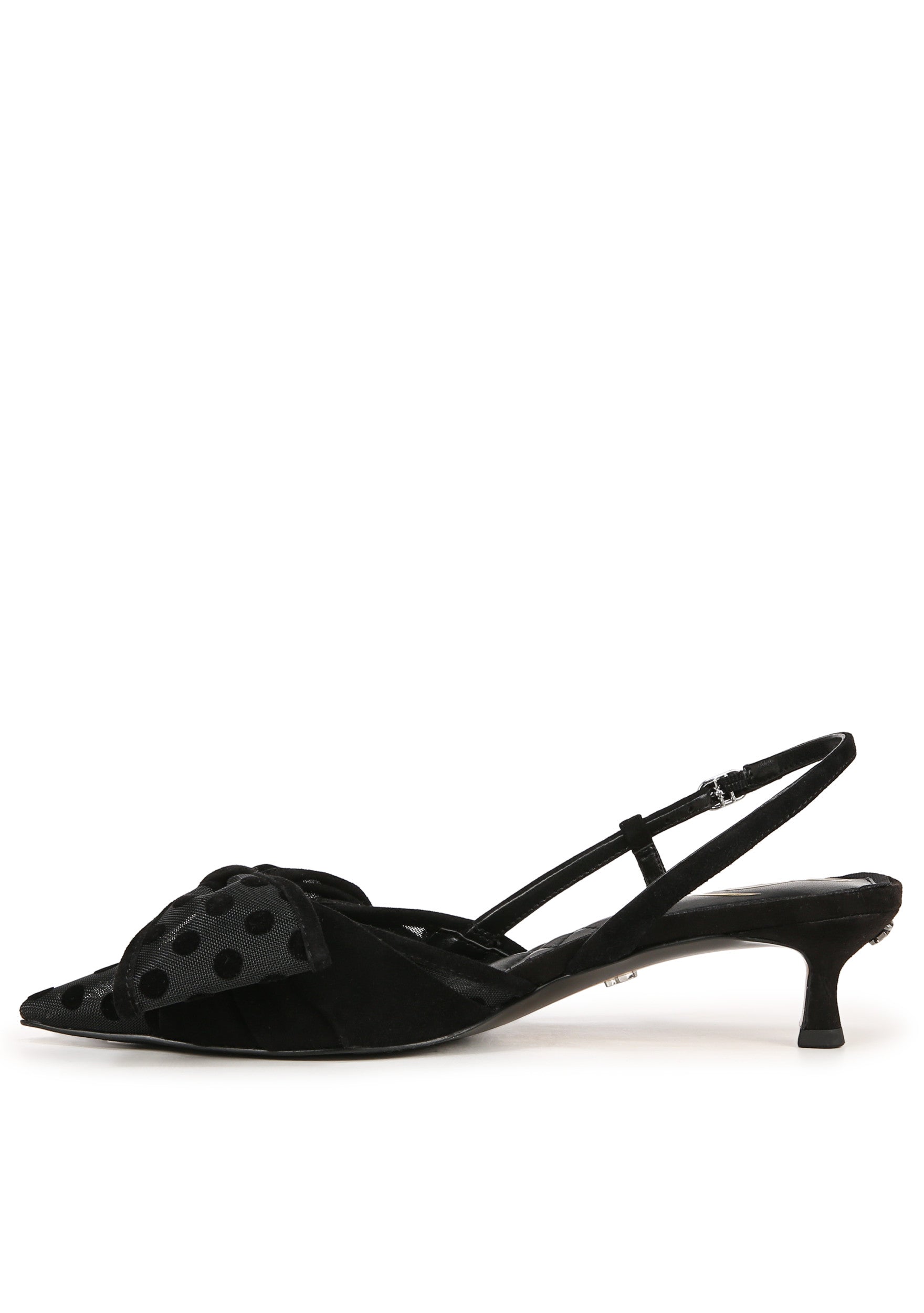 TREENA MESH SLINGBACK KITTEN HEEL plus-size - AMOUR781