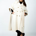 SHORT SLEEVE PONCHO TRENCH plus-size - AMOUR781