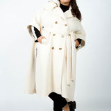 SHORT SLEEVE PONCHO TRENCH plus-size - AMOUR781