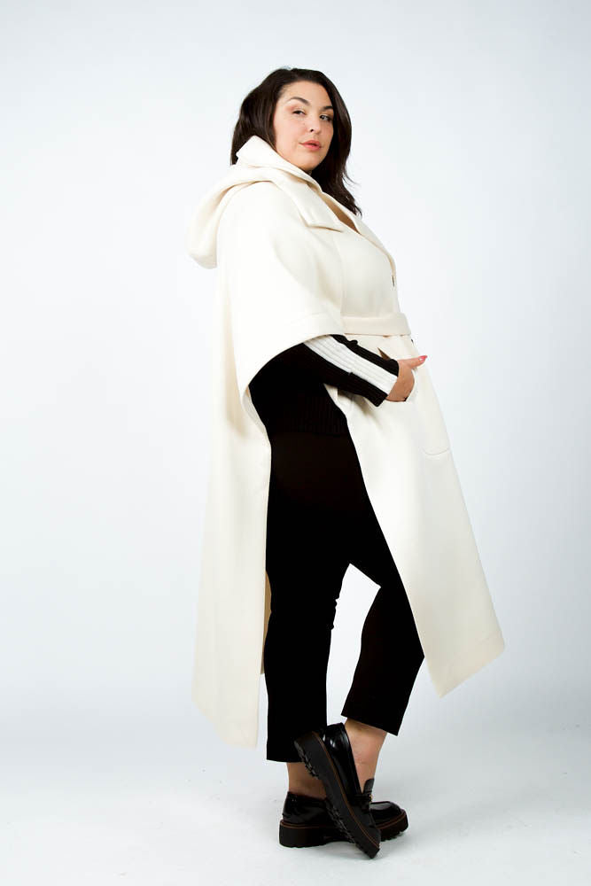 SHORT SLEEVE PONCHO TRENCH plus-size - AMOUR781