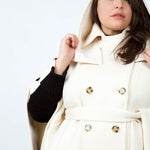 SHORT SLEEVE PONCHO TRENCH plus-size - AMOUR781