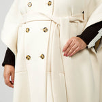 SHORT SLEEVE PONCHO TRENCH plus-size - AMOUR781