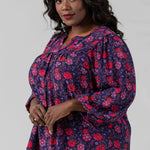 PRINTED BLOUSE plus-size - AMOUR781