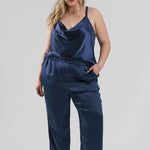 PULL ON SATIN PANTS plus-size - AMOUR781