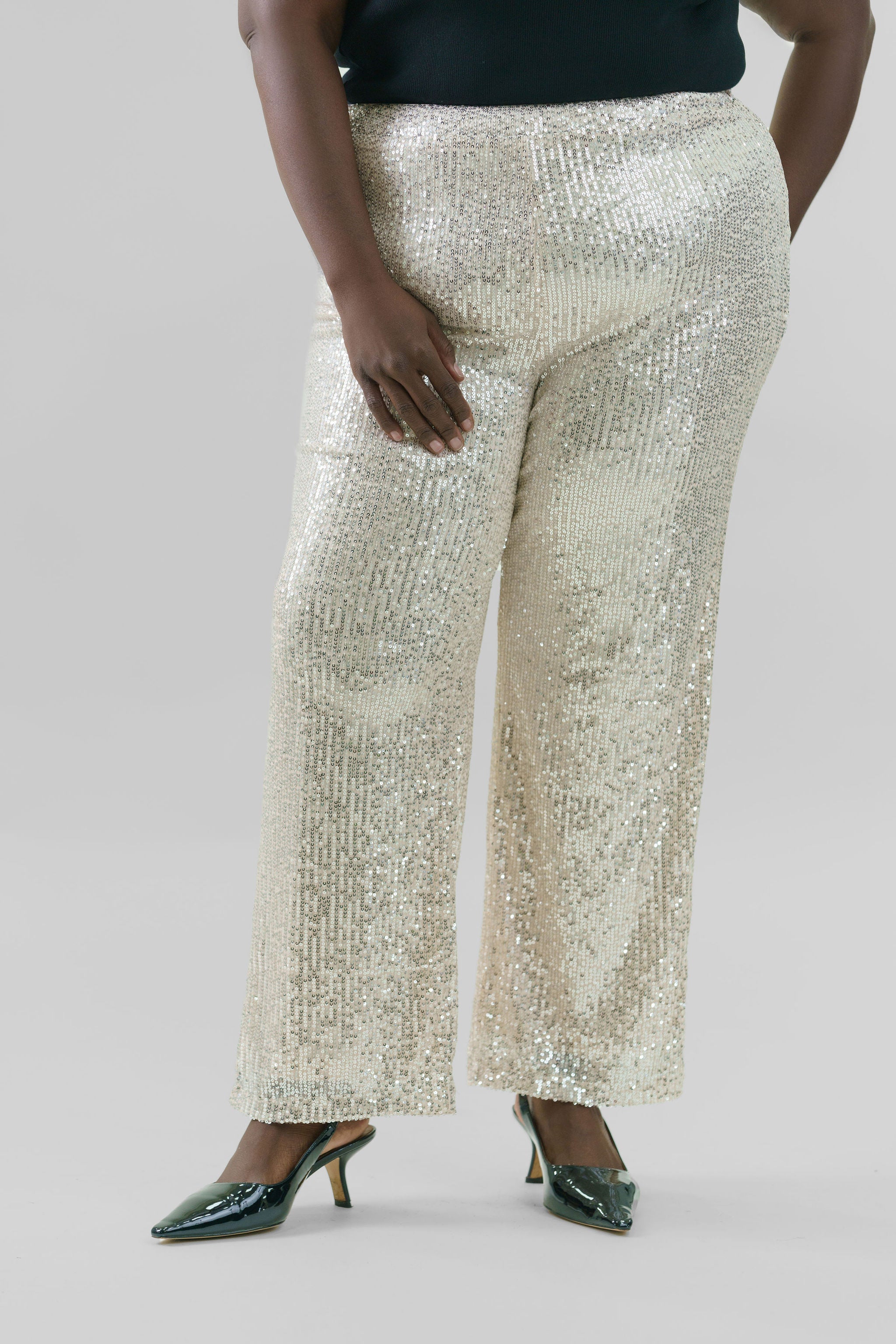 SEQUIN BELL PARTY PANT plus-size - AMOUR781