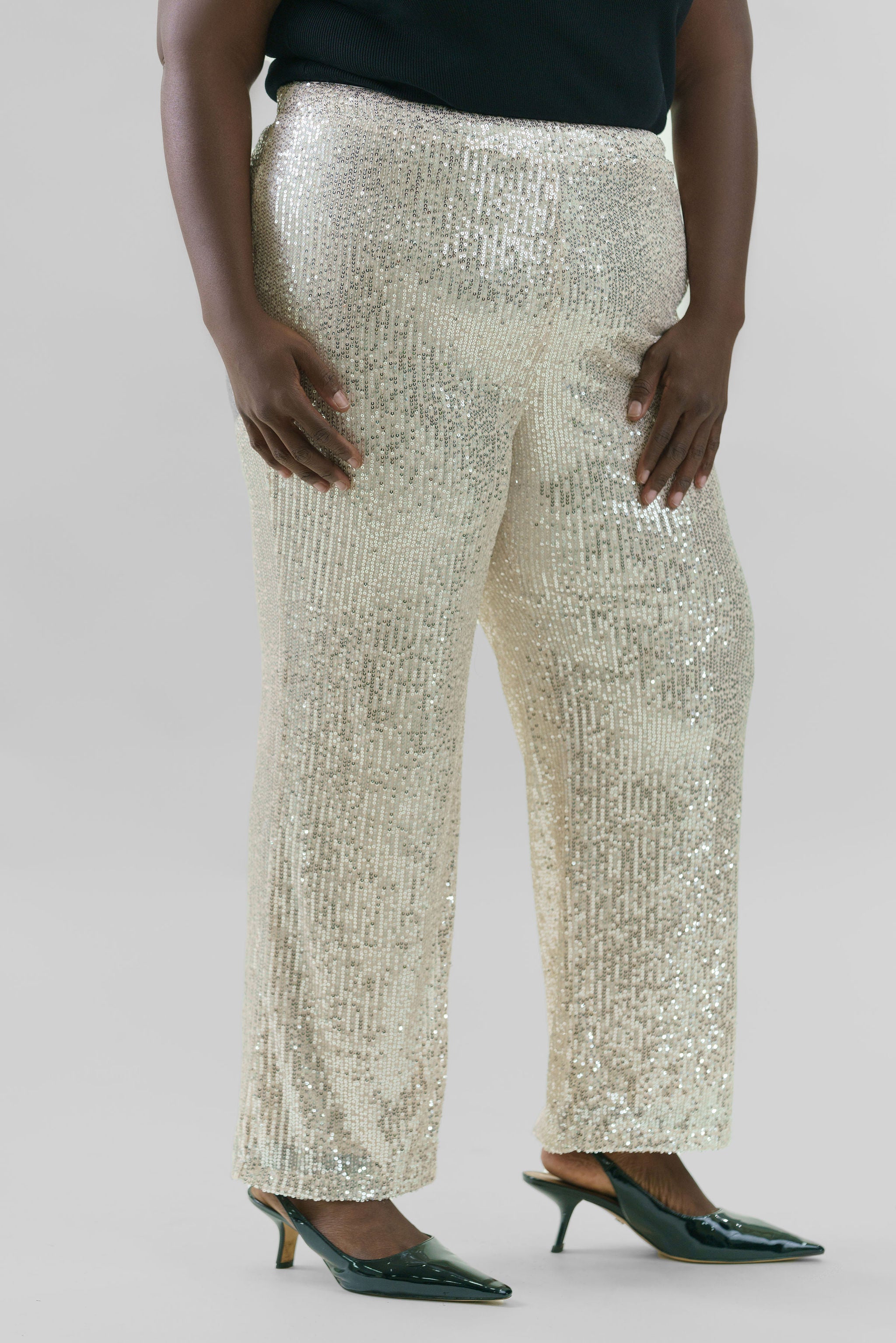 SEQUIN BELL PARTY PANT plus-size - AMOUR781