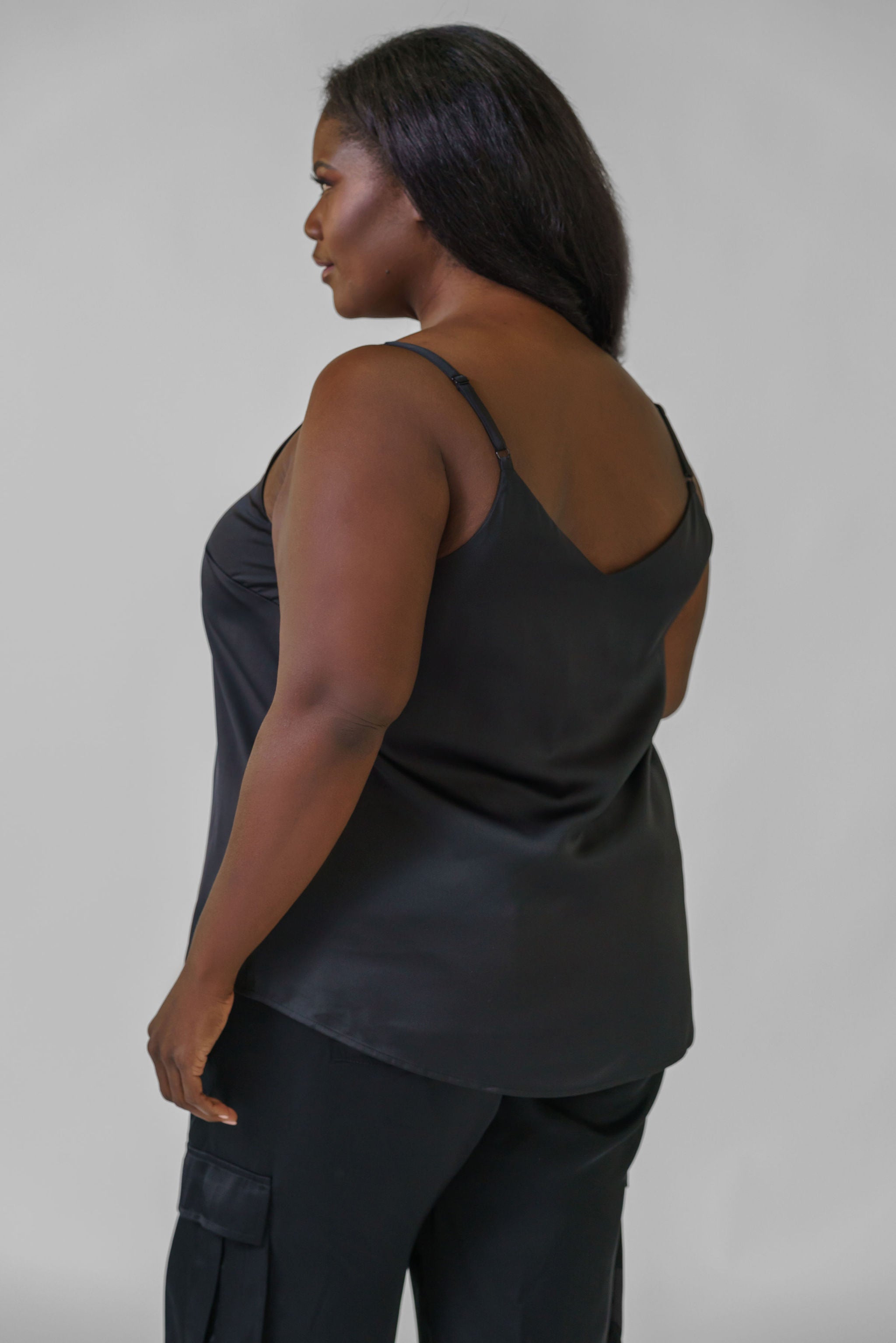 RECYCLED DOUBLE STRAP CAMI plus-size - AMOUR781