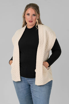 GILET QUILTED JERSEY plus-size - AMOUR781