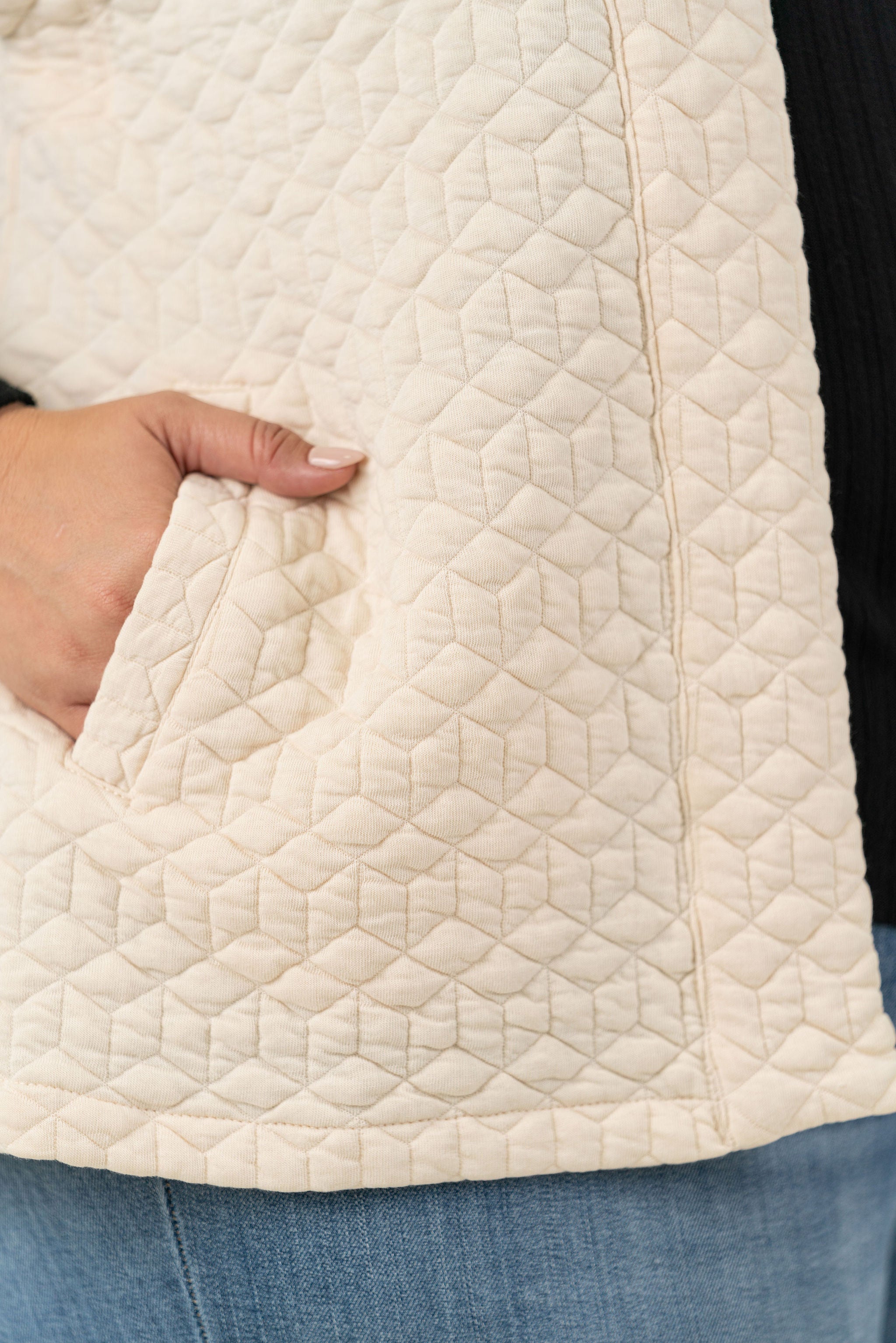 GILET QUILTED JERSEY plus-size - AMOUR781
