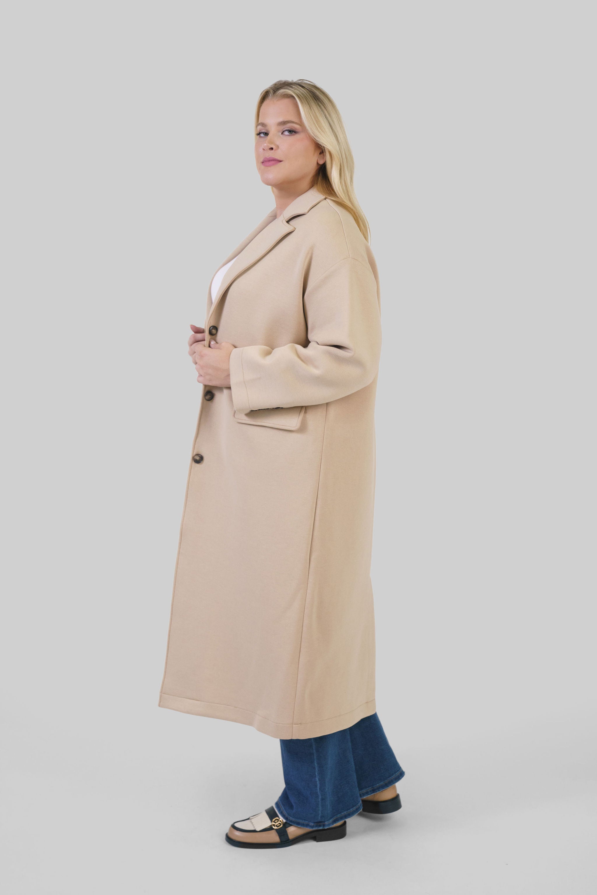 SCUBA COAT plus-size - AMOUR781