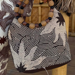 Soleil Brown Beaded Bag plus-size - AMOUR781