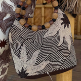 Soleil Brown Beaded Bag plus-size - AMOUR781