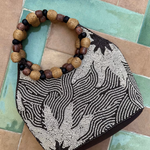 Soleil Brown Beaded Bag plus-size - AMOUR781