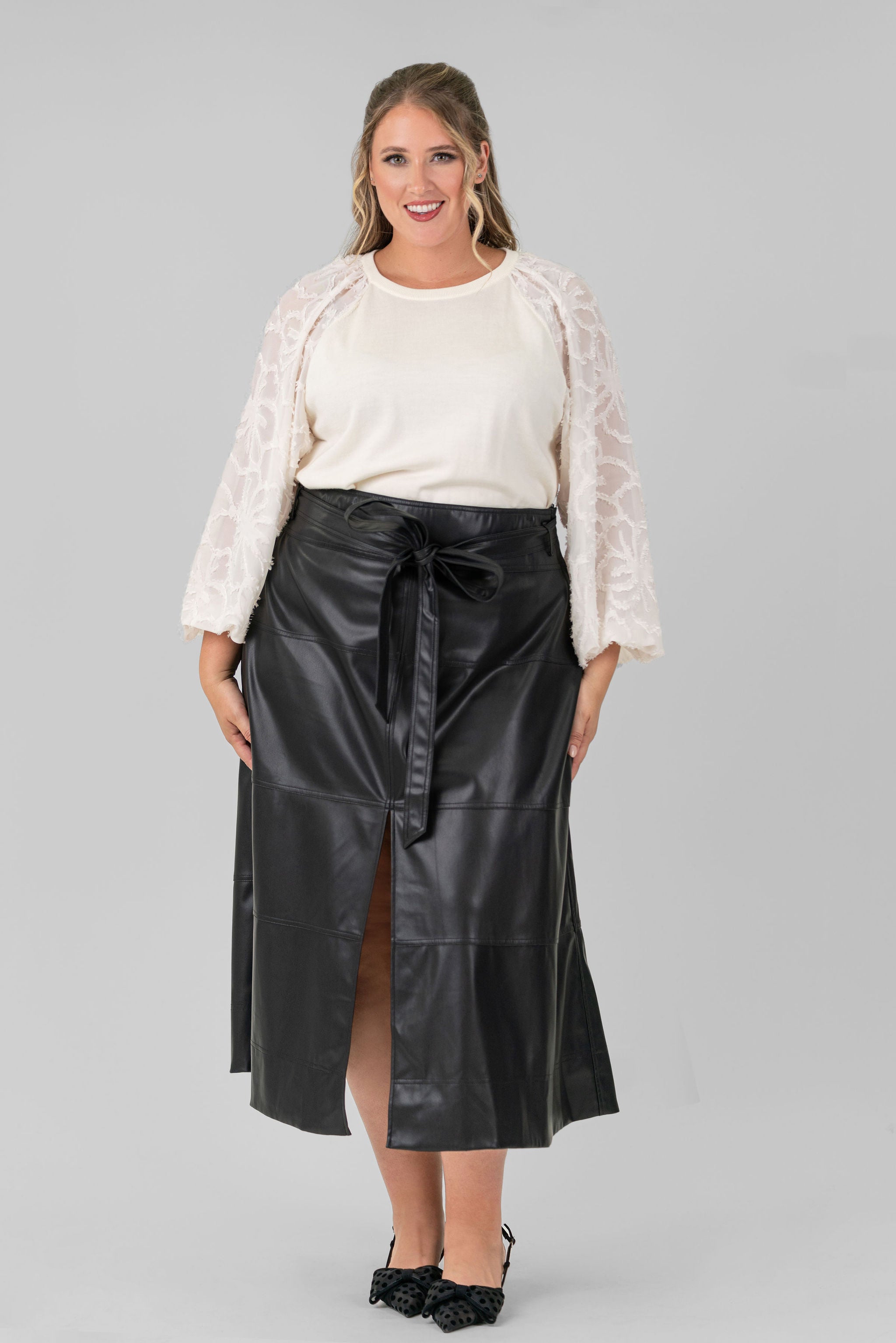 ELONA KNIT TOP plus-size - AMOUR781