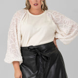 ELONA KNIT TOP plus-size - AMOUR781