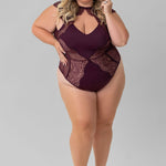 MINNA BODYSUIT- CHERRY plus-size - AMOUR781