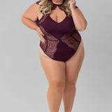 MINNA BODYSUIT- CHERRY plus-size - AMOUR781