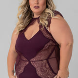 MINNA BODYSUIT- CHERRY plus-size - AMOUR781