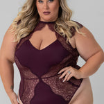 MINNA BODYSUIT- CHERRY plus-size - AMOUR781