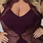 MINNA BODYSUIT- CHERRY plus-size - AMOUR781