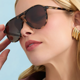 Tosca II espresso tortoise brown gradient plus-size - AMOUR781