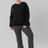 FRINGE WOOL SWEATER plus-size - AMOUR781