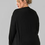 FRINGE WOOL SWEATER plus-size - AMOUR781