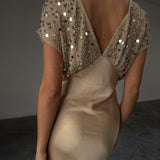 GOLD SEQUIN ELODIE DRESS plus-size - AMOUR781