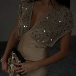 GOLD SEQUIN ELODIE DRESS plus-size - AMOUR781
