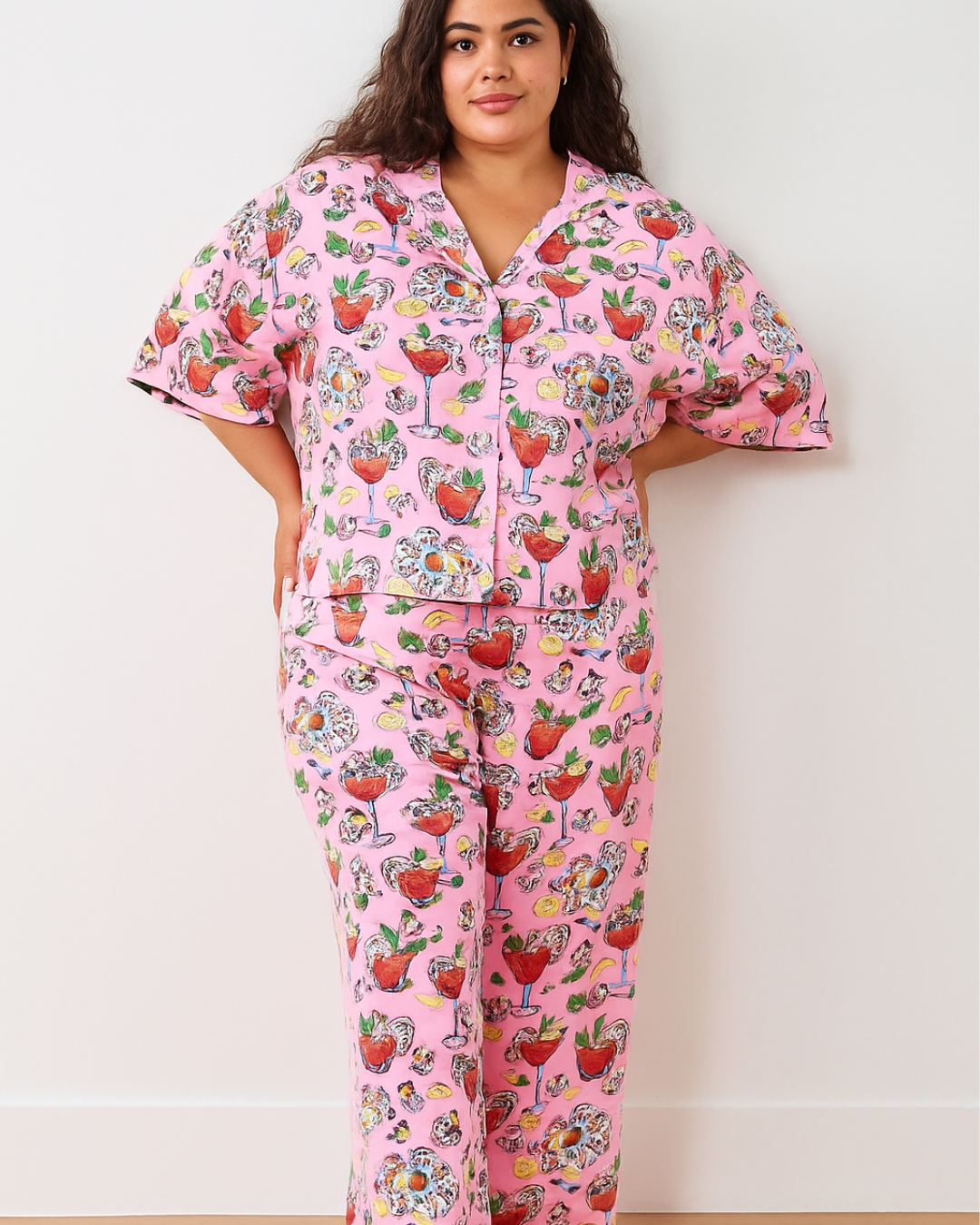 SHRIMP COCKTAIL JP SET plus-size - AMOUR781