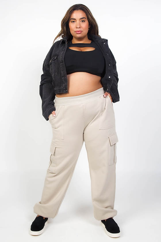 JOGGERS with POCKETS plus-size - AMOUR781